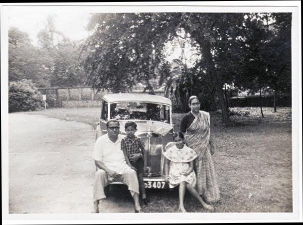 Amal Shah with family and car